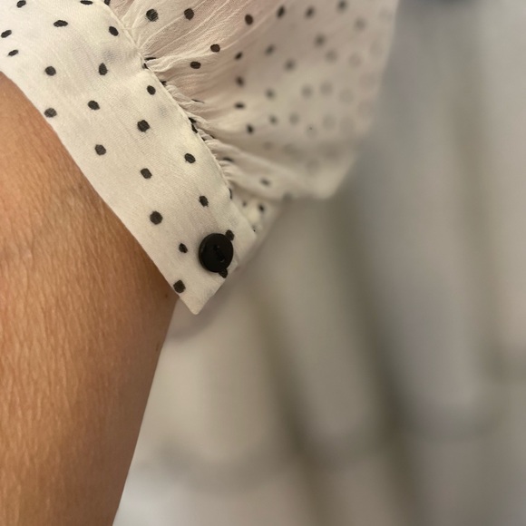 Zara Woman’s White/Black Polka Dot Tiered Mini Dress Small 
Preloved No Flaws - Picture 4 of 9